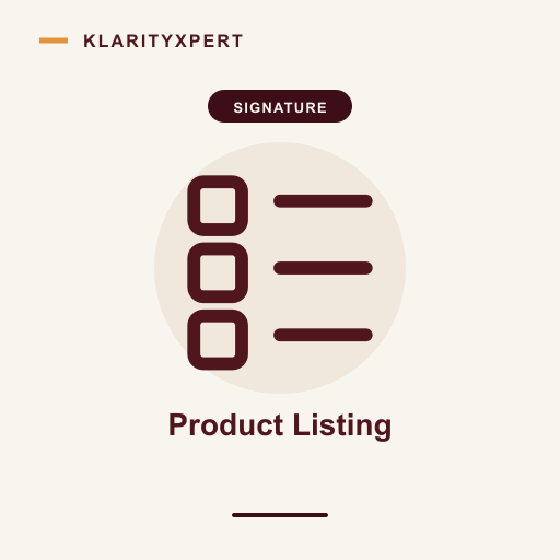 Signature Product Listing